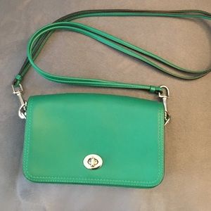 FLASH SALE! Coach Classic Crossbody Bag in Green